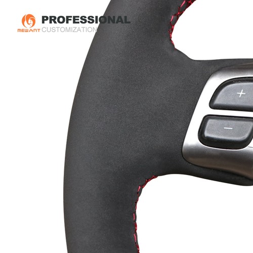 Black Suede Steering Wheel Cover for Subaru Forester Legacy Outback 2005-2007 - Imagen 5 de 10