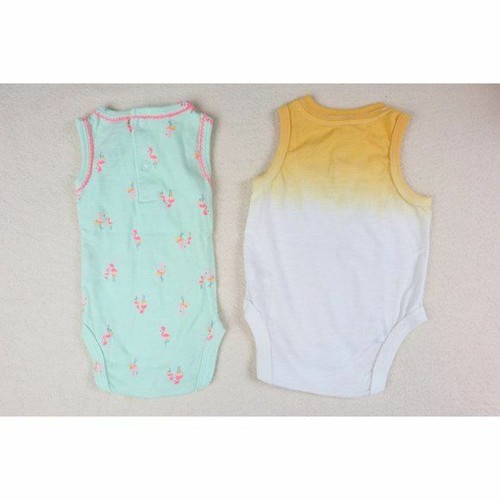 Baby Bodysuit Lot Size NB Cat & Jack Ombre Flamingo Print Infant Outfit Romper - Picture 4 of 6