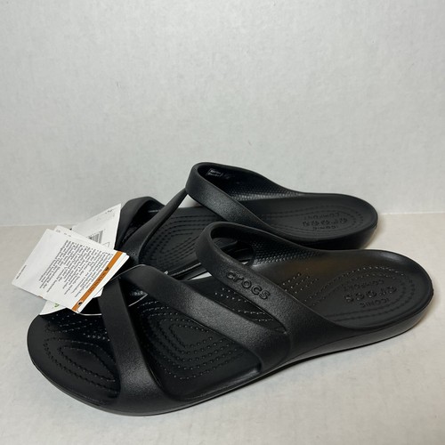 Crocs Women's Kadee II Sandals Slide Strappy Comfort Waterproof Black