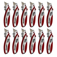 Rapid Edge Quick-Change Utility Knife 12-Pack Heavy Duty Razor with Blade