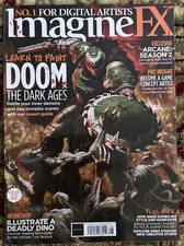Imagine FX magazine Issue 254 August 2025 Learn to paint Doom The Dark Ages