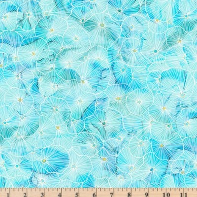 Painted Sea Linear bursts Light Turquoise 05945LT  by half yard continuous cuts