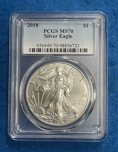 2018 American Silver Eagle PCGS MS70