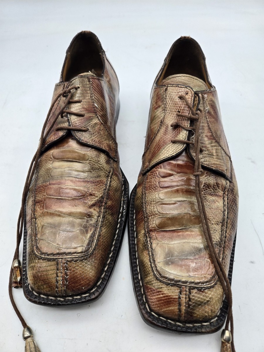 DAVID EDEN Genuine Alligator Brown Shoes Size 11 | eBay display picture 3