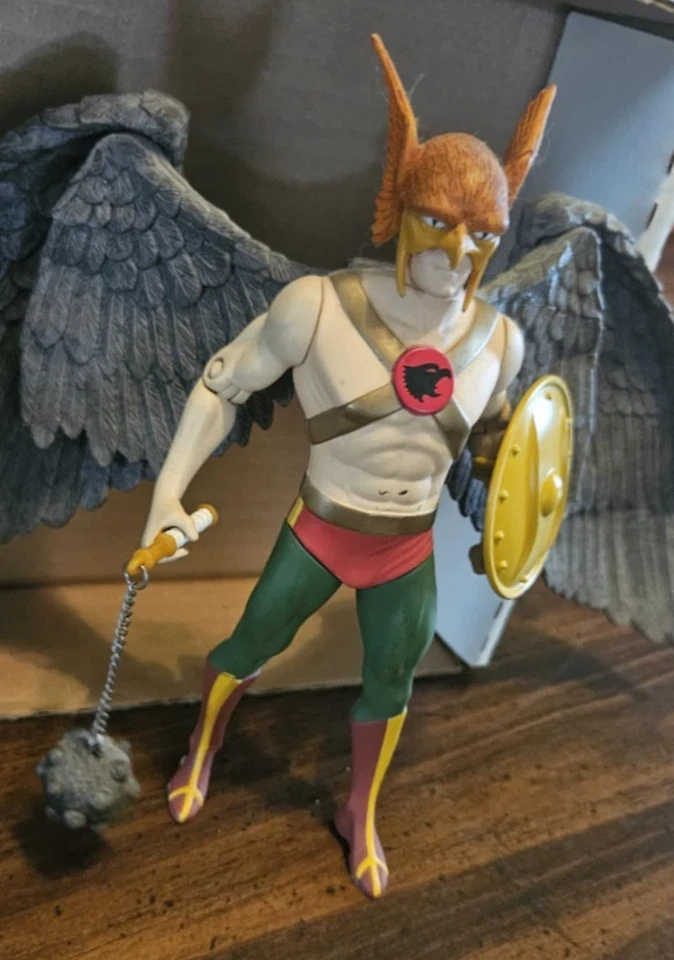 DC | Juego de figuras de acción Hawkman and Hawkgirl DC Direct Deluxe | DC Comics JLA Foto 2 de 3