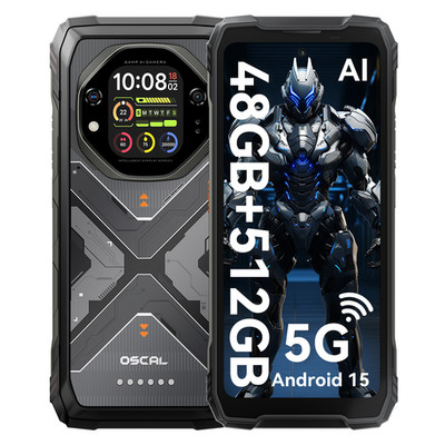 Blackview OSCAL TANK 1 5G Rugged Smartphone 48GB+512GB 6.78'' Android 15 20000mAh