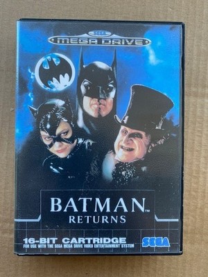 Sega Megadrive Batman Returns Spiel verpackt mit Handbuch getestet und funktionsfähig