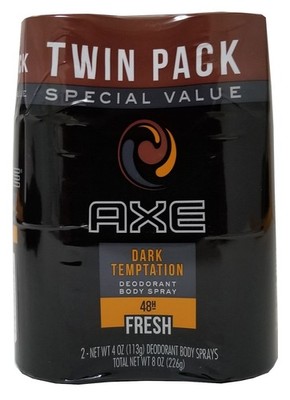 AXE Dark Temptation Deodorant Body Spray 2-pack - 2 x 4 oz (2 x 113 g)