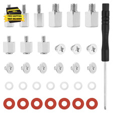 30PCS M.2 SSD Mounting Screws Kit, Nvme Screw Standoff Set with Insulating Gaske