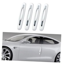 4PCS Car Door Edge Guards,Anti-Scratch Car Door Protector Trim Strip with White
