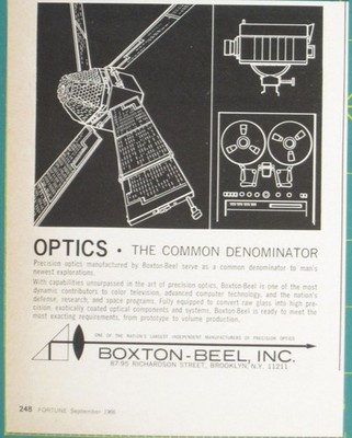 Print Ad Optics Common Denominator Boxton-Beel Inc Precision Components