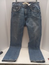 Vintage Levi's 505 Blue Regular Fit Denim Jeans Made in USA W32 L32. C90
