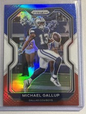 2020 Panini Prizm #148 Michael Gallup Prizm Red White and Blue