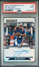 2024  CONTENDERS OPTIC #106 JOE MILTON III AUTOGRAPH-SILVER