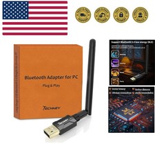 USB Bluetooth 5.4 Adapter for Desktop PC: Long Range 500FT Wireless Dongle wi...