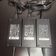LOT of 3 Dell 180W 19.5V 9.23A AC Power Adapters - TESTED WORKING