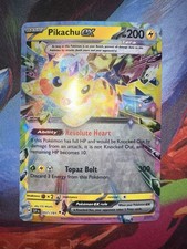 Pokémon Pikachu TCG Surging Sparks EX Doppia Rara Carta Holo 057/191 NM Condizioni