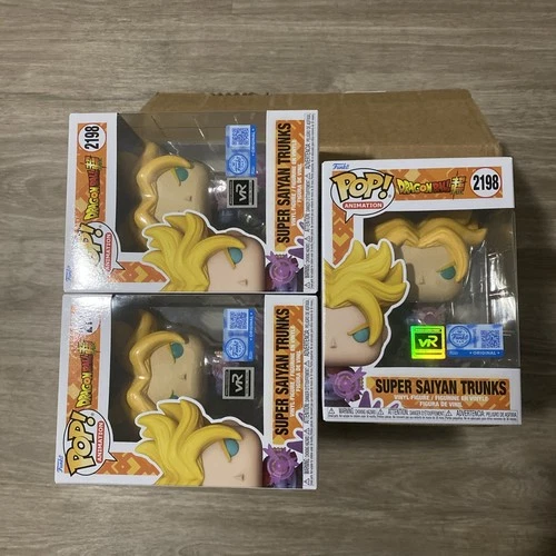 Funko Pop Dragon Ball Z Super Saiyan Trunks #2198 Pre Release VRare Exclusive