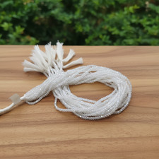 White Zircon Faceted Rondelle Beads 3mm 13 Inch Brilliant Clear Gemstone Strand