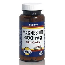 Magnesium Oxide 120 Tabs 400 Mg by Basic Vitamins 0.52 per thousand milligrams