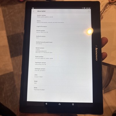 Lenovo Tab 2 A10-70F 16GB 2GB Wi-Fi 10.1'' Midnight Blue Android - Tablet