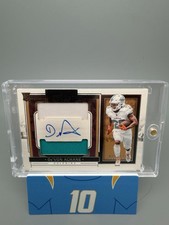 Devon Achane 2023 Panini One Dual Rookie Patch On Card Auto 66/199 Card #44