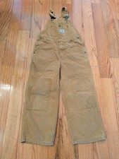 Carhartt Kid  s Canvas Bib Overall, Size 8, Loose Fit CM8603