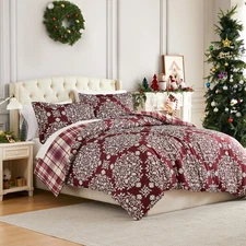 , Inc. Christmas Bedding, Queen Size/Full Size Duvet Cover with 2 Pillow Sham...