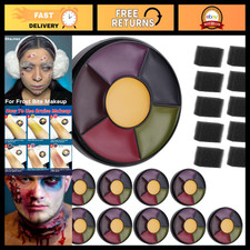 10PCS Special Effects Bruise Wheel  Camo Face Paint Kit, Trauma Makeup  Sponge