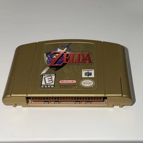 The Legend of Zelda Ocarina of Time Gold Collector’s Edition - Authentic Tested