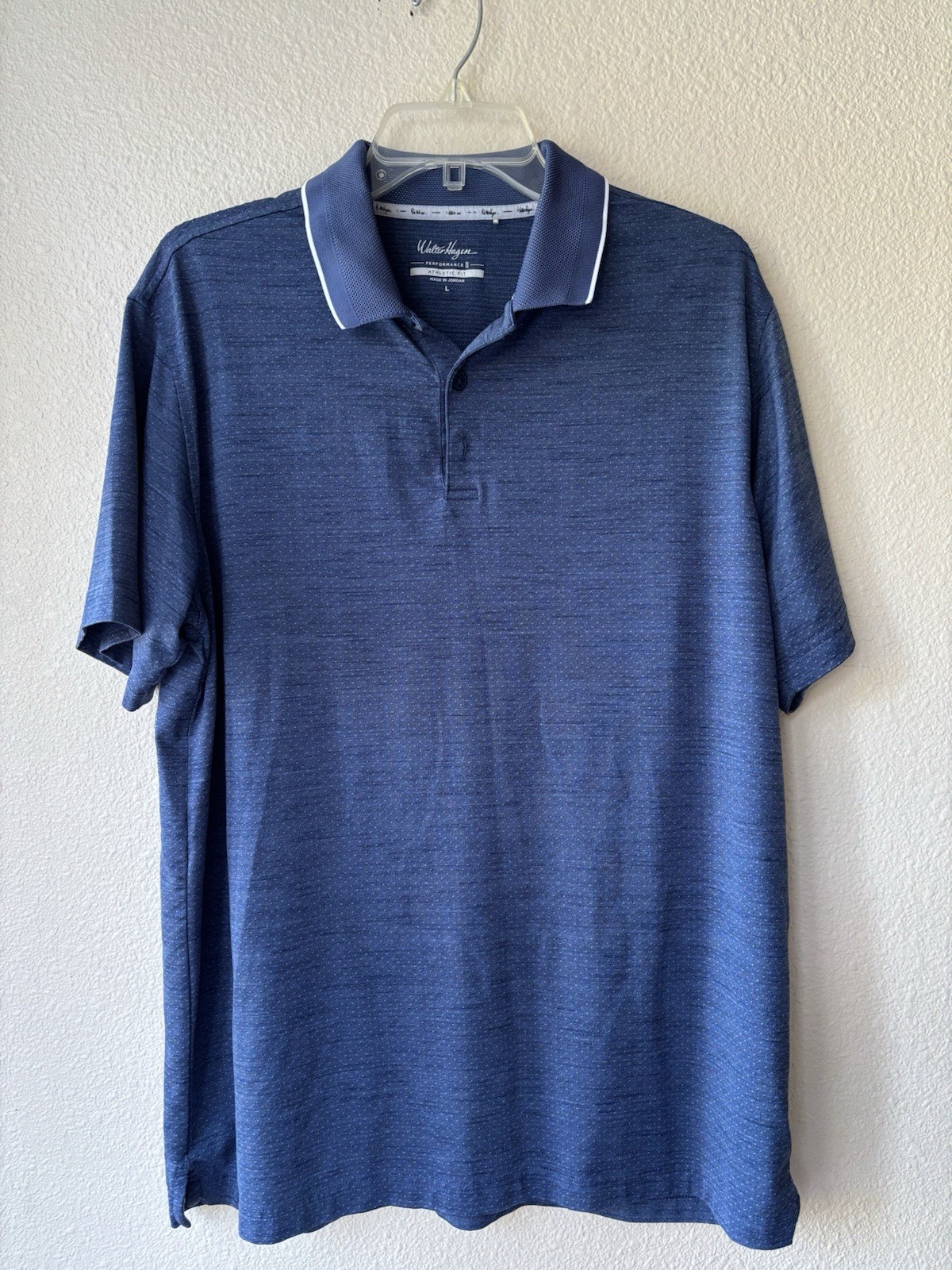 Walter Hagen Essentials Men's Performance Golf Polo Shirt size large