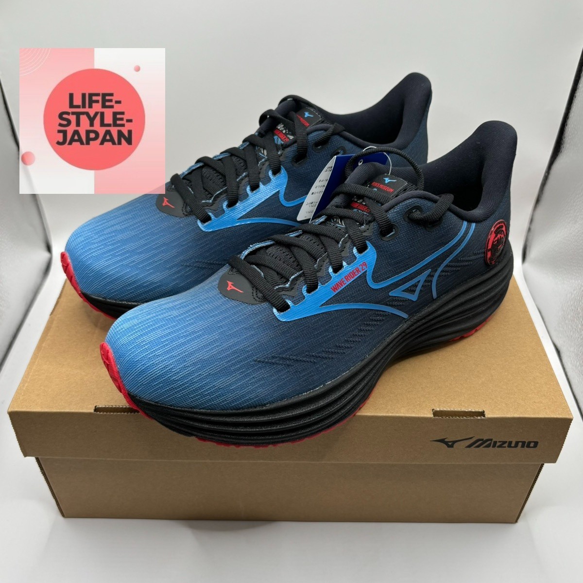 MIZUNO Wave Rider 29 Amsterdam J1GC256201 Blue/Black/Red Men