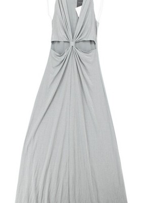 Halston Maxikleid in Grau