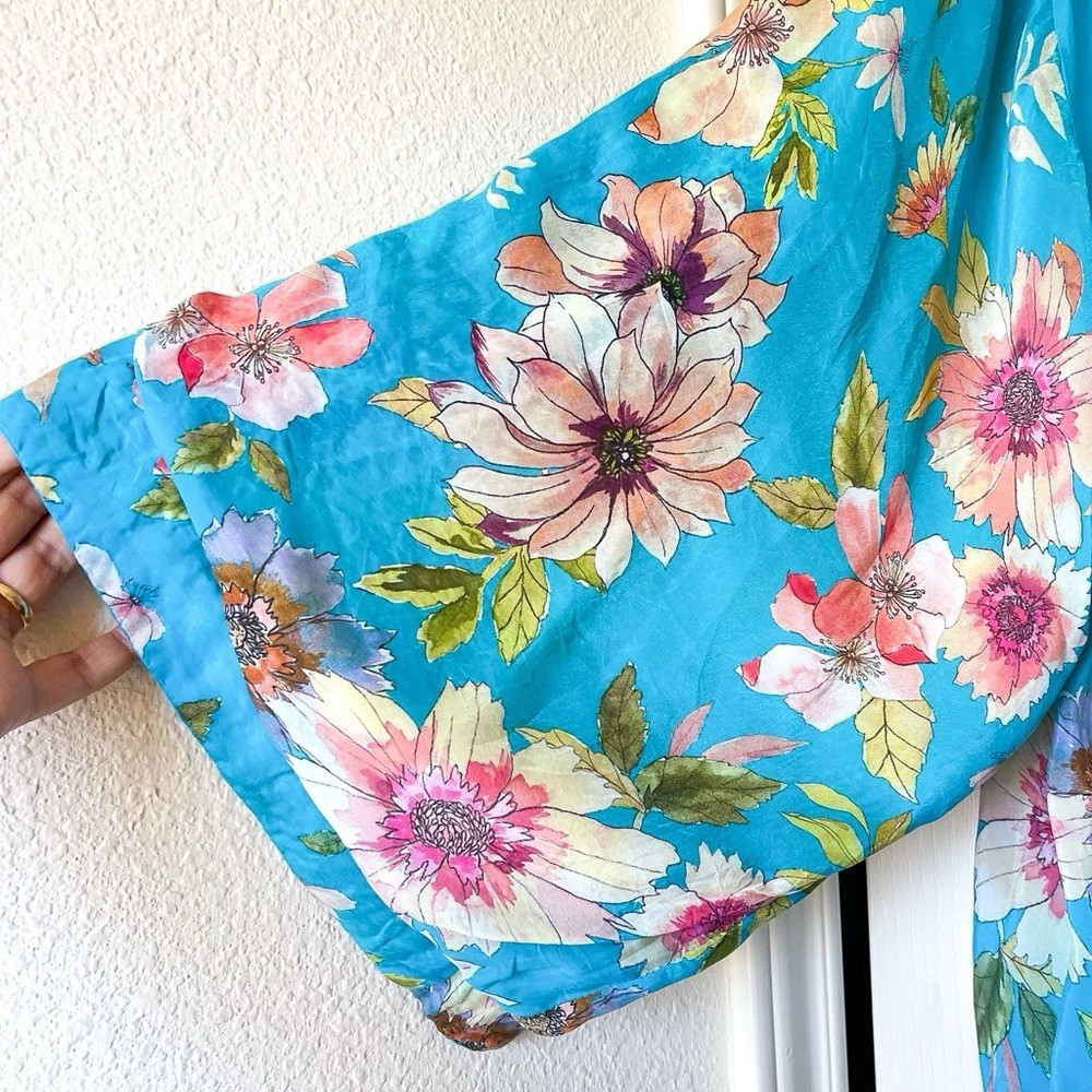 Johnny Was Samba Patchwork Reversible Kimono Flor… - image 10