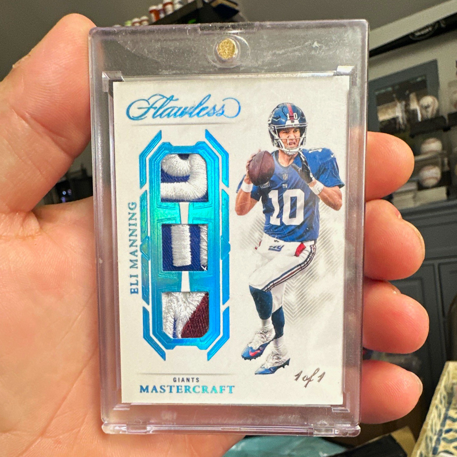 2023 Panini Flawless - Mastercraft Eli Manning #M-6 Platinum 1/1 MEM