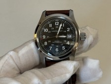 Hamilton Khaki Field Men's Black Watch with Brown Leather Band - H70455533