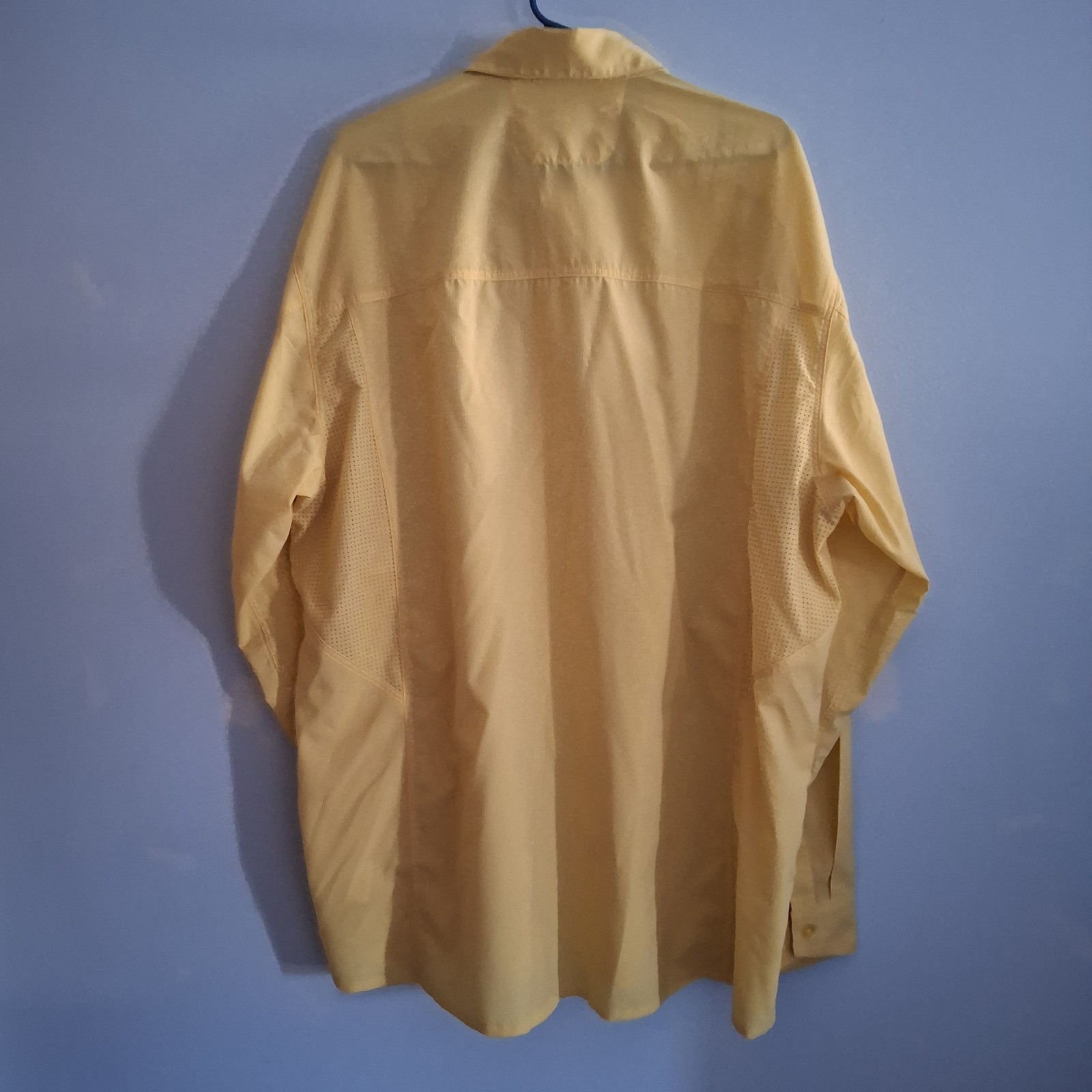 Simms Yellow Shirt Button Front Guide Series Vent… - image 2