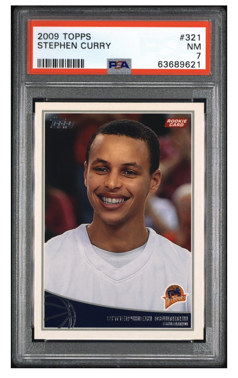 Stephen Curry 2009-10 Topps - #321 (RC) - PSA 7 NM