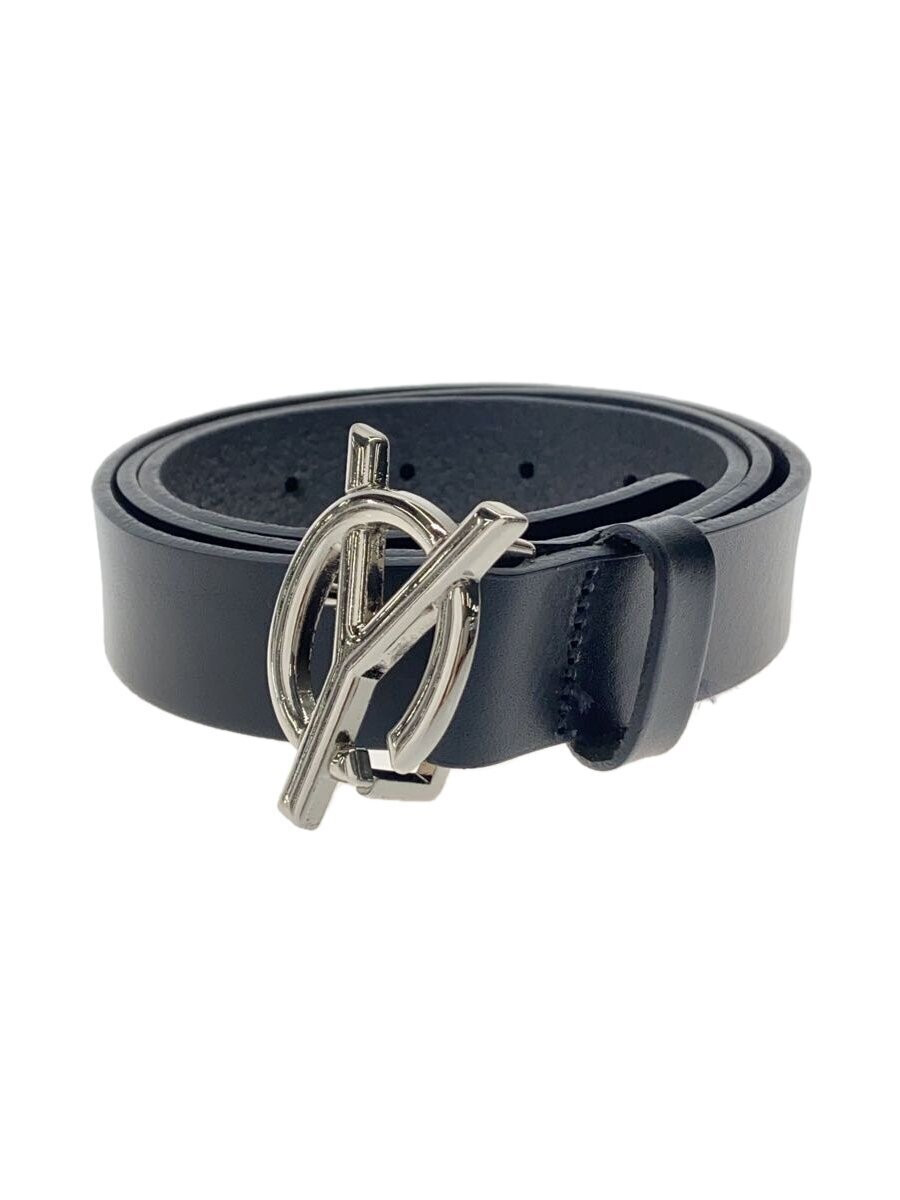 Men's Black Leather Belt with Logo by OY – Stylish & Durable