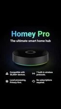 Homey - Pro Smart Home Hub - Zigbee, Matter, Thread -Black with ethenet adapter