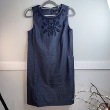 TOMMY HILFIGER Denim Petal Cutout Dress W/Pockets Size 6