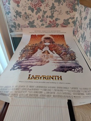Jim Henson's Labyrinth David Bowie Kickstarter movie poster 24x36 inches 