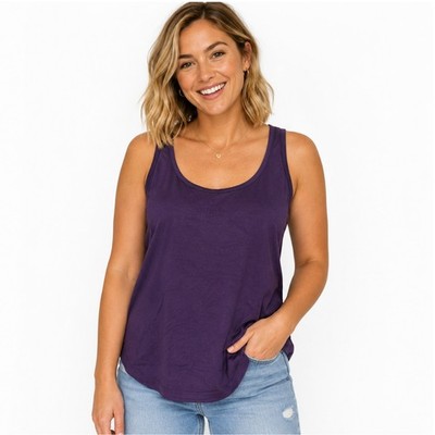 Women's Haven Well Within Scoop Neck Tank Top   Purple   Size S   NWT