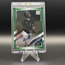 2021 Topps Clearly Authentic Green Autograph CAA-JC Jazz Chisholm /99
