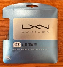 Luxilon ALU Power 125 (17 Gauge) Tennis String - Silver