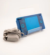 Nintendo DS Lite Transparent Clear Deep Ocean Blue Handheld System with Charger