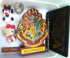 Mixed Lot 3, Harry Potter, Queen Elizabeth II glass, Tablet, Hello Kitty, Penny.