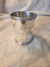 MARK J SCEARCE sterling silver Ky traditional MINT JUEP CUP WJC II Engraved