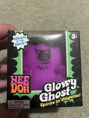 NeeDoh Glowy Ghost Glow-in-the-Dark Squeeze Toy Nee Doh LILA Halloween