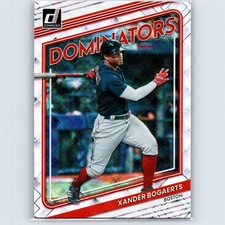 2022 Donruss Xander Bogaerts #D-5 Dominators Diamond Boston Red Sox